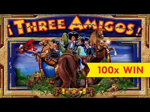 Three Amigos Slot – BIG WIN, GREAT BONUS!