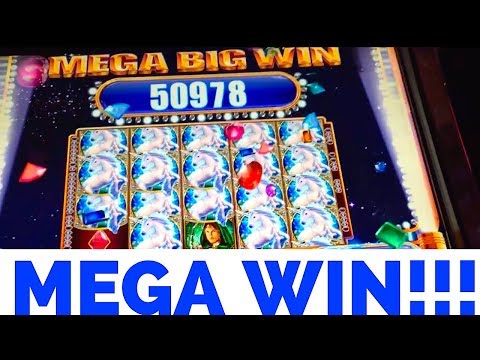 Mystical Unicorn Slot- Huge Mega Win with re-trigger!