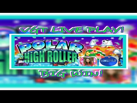 BIG WIN! VGT $5 Polar High Roller**RED SCREENS**