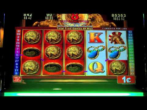 Konami – Roman Tribune Slot MEGA bonus win – SugarHouse Casino – Philadelphia, PA