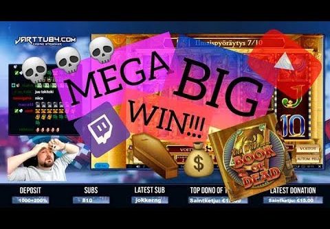 Big Bet!! Book Of Dead Slot Gives Mega Big Win!!