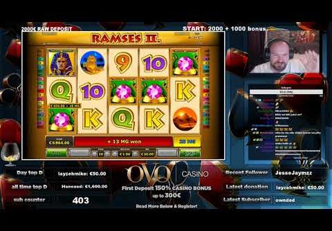 Big Bet! Mega Big Win From Ramses 2 Slot!!