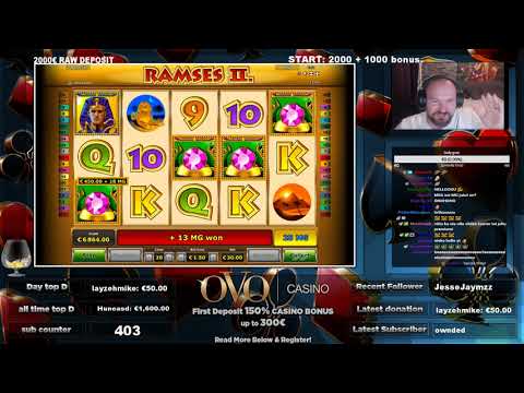 Big Bet! Mega Big Win From Ramses 2 Slot!!