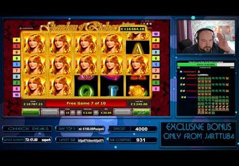 Big Bet!! Garden Of Riches Slot Gives Mega Big Win!!