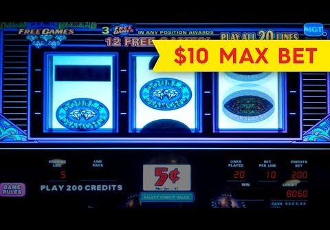 Triple Double Diamond Free Games Slot – $10 Max Bet – BIG WIN BONUS!