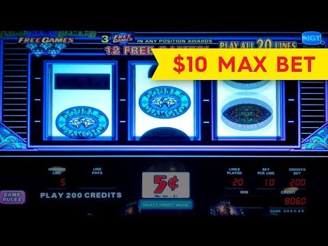 Triple Double Diamond Free Games Slot – $10 Max Bet – BIG WIN BONUS!