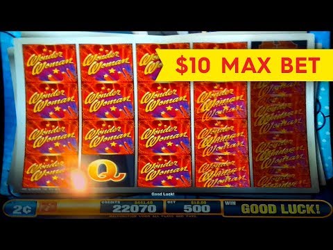 Wonder Woman Wild Slot – BIG WIN BONUS – $10 Max Bet!