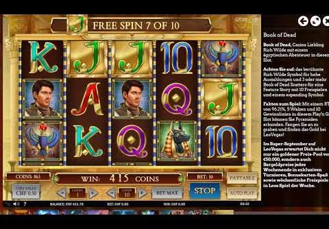 ++PERSONAL RECORD WIN++ Book Of Dead Slot! CHF 5.00 Spins