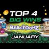 TOP 4 big wins on ReactoonZ online slot by Play’n GO January