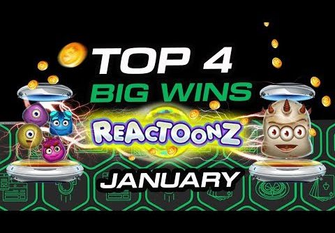 TOP 4 big wins on ReactoonZ online slot by Play’n GO January