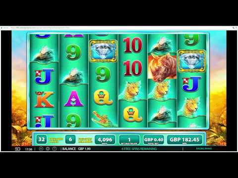 £10 vs raging rhino –big win– -slots-