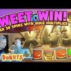 HUGE WIN!!! Donuts BIG WIN – Slots – Casino games (Online slots) from LIVE stream