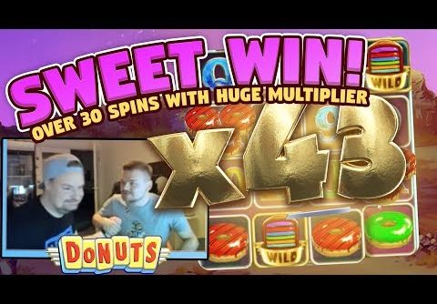 HUGE WIN!!! Donuts BIG WIN – Slots – Casino games (Online slots) from LIVE stream