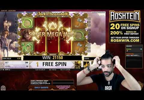 record online slot mega big win netent jack and the beanstalk 25k €