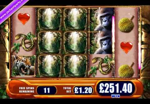 £370.20 MEGA BIG WIN (291 X STAKE) AMAZON QUEEN ™ BIG WIN SLOTS AT JACKPOT PARTY