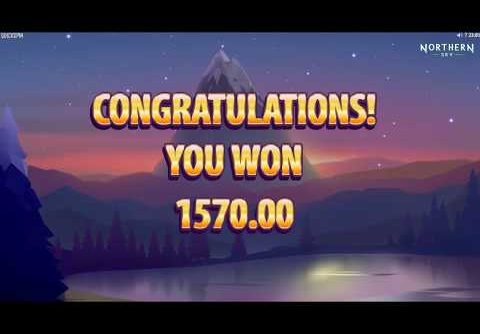 Mega Win Freespins on Northern Sky Slot!