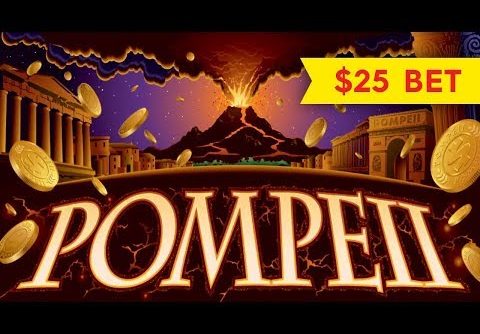 Wonder 4 Pompeii Slot – $25 Max Bet – BIG WIN BONUS!