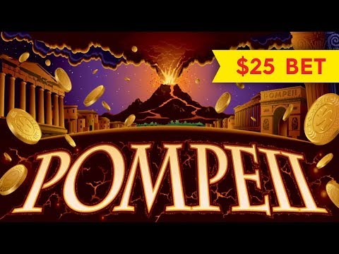 Wonder 4 Pompeii Slot – $25 Max Bet – BIG WIN BONUS!