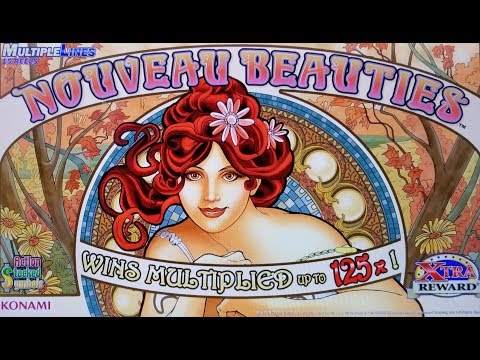 BIG WINS on NOUVEAU BEAUTIES SLOT MACHINE POKIE BONUSES  PECHANGA CASINO
