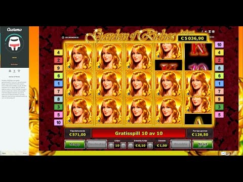 SUPER BIG WIN – Garden of Riches, good trigger and good free spins!