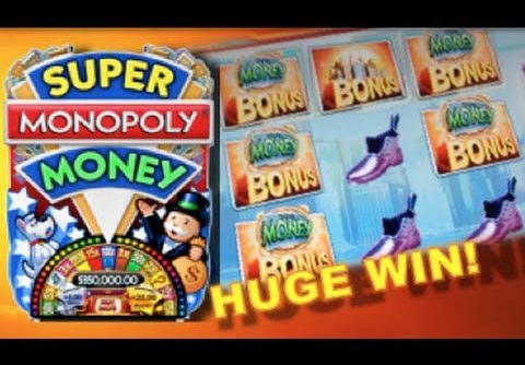 SUPER MONOPOLY – PART 1 of 3 | WMS – HUGE Win! Slot Machine Bonus (Hot Days Theme)