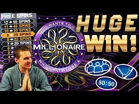 HUGE WIN on Who Wants to Be a Millionaire Slot – £5 Bet