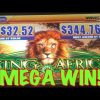 King of Africa Slot Machine LIVE Mega Big Win Bonus! $ 🦁💎💰🔥