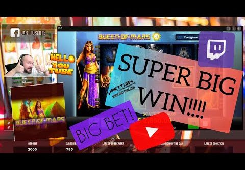 Big Bet!! Super Big Win From Queen Of Mars Slot!
