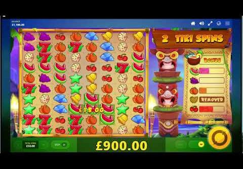 Tiki Fruits Slots High Stakes Mega Win – Bonus Re-Trigger Must See!!!