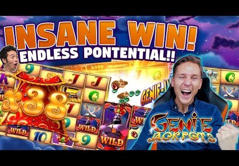 MEGA WIN! Genie Jackpots BIG WIN – HUGE WIN – Casino games (Online slots) from LIVE stream