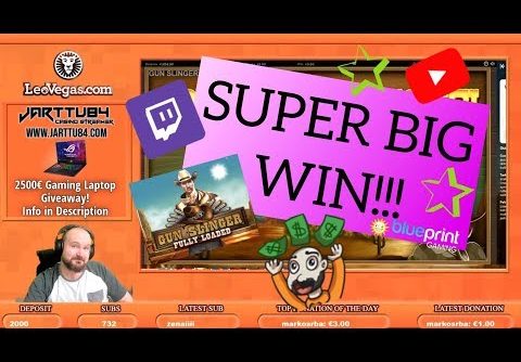 Super Big Win From Gun Slinger Fully Loaded Slot!!