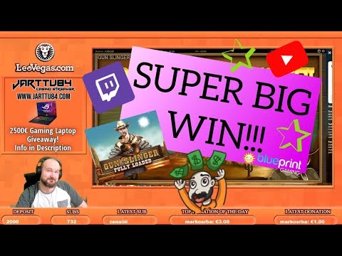 Super Big Win From Gun Slinger Fully Loaded Slot!!