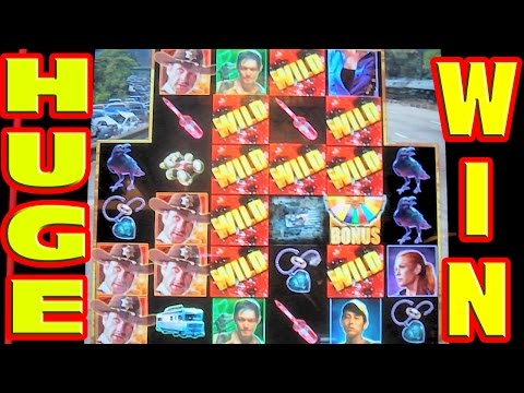 The Walking Dead * MEGA BIG WIN * Slot Machine HUGE Wild Attack Hit