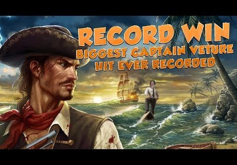 BIG WIN!!!! Captain Venture – RECORD WIN – Casino Games – bonus round (Casino Slots)