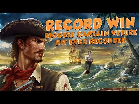 BIG WIN!!!! Captain Venture – RECORD WIN – Casino Games – bonus round (Casino Slots)