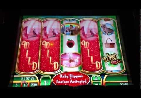Mega Win on Wizard of Oz Slot Ruby Slipper Wilds Bonus