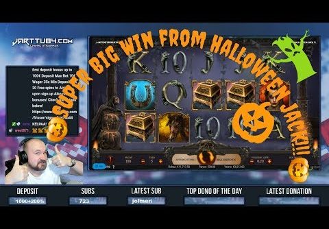 Big Bet! Back To Back Bonuses! Super Big Win From Halloween Jack!