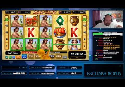 INSANE WIN!! AGE OF TROY SLOT GIVES MEGA BIG WIN!!