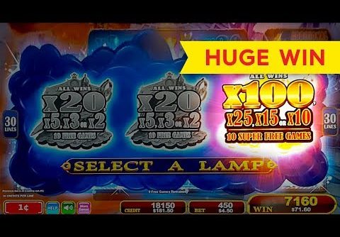 HUGE WIN! Lamp Of Destiny Slot – FINALLY, SUPER FREE GAMES, YES!