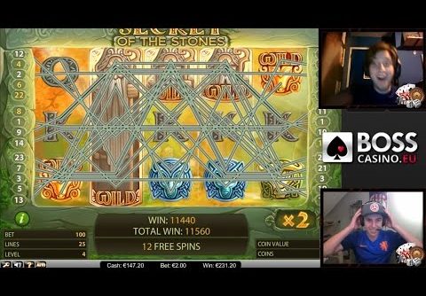 OUR BIGGEST SLOT WIN EVER! – SECRET OF THE STONES