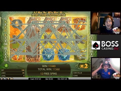OUR BIGGEST SLOT WIN EVER! – SECRET OF THE STONES