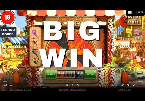 💰CASINO SLOTS (EXTRA CHILLI LIVE Stream) 💰 | Casino Slot Big Wins | Slots UK | Techno Codes