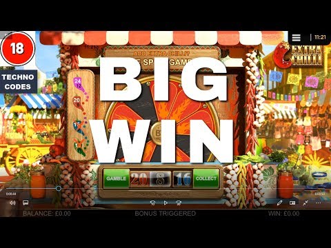 💰CASINO SLOTS (EXTRA CHILLI LIVE Stream) 💰 | Casino Slot Big Wins | Slots UK | Techno Codes