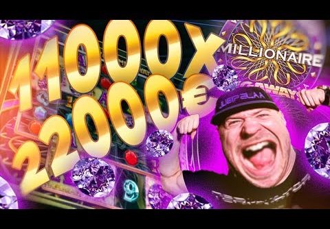 11000X SUPER WIN FROM WHO WANTS TO BE A MILLIONARE SLOT