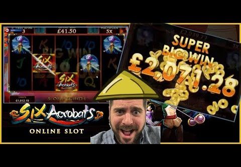 INSANE HUGE MEGA SLOT WIN ON 6 ACROBATS!!!