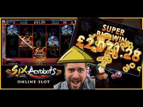 INSANE HUGE MEGA SLOT WIN ON 6 ACROBATS!!!