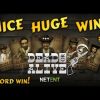 Nice huge wins on Dead or Alive slot #3, record win! Netent