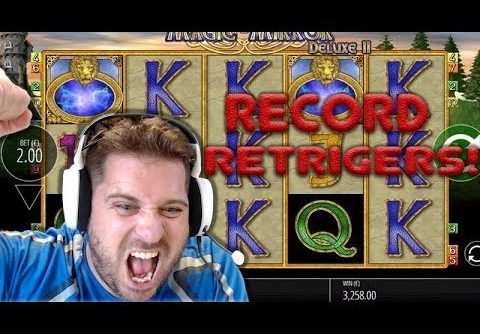 YOUTUBE RECORD Retriggers on Magic Mirror – MEGA BIG WIN!! ( Online Casino )