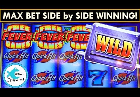 *Quick Hit Fever* Slot Machine – All 4 Bonuses w/ BIG WINS!