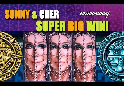 SUNNY & CHER – *SUPER BIG WIN* – Slot Machine Bonus (Casinomannj)